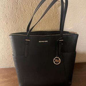 Michael Kors Black Leather Tote